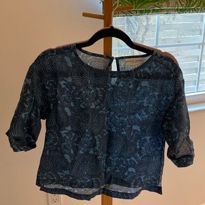 Apiece Apart cropped blouse, size 0. Never worn!!